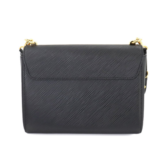 Louis Vuitton Epi Twist MM Chain Shoulder Bag Leather Noir Blanc M55683 - Picture 2 of 10